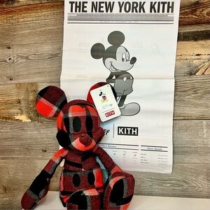 NWT 🆕 Rare KITH x Mickey Plaid/Tartan Plush (New)